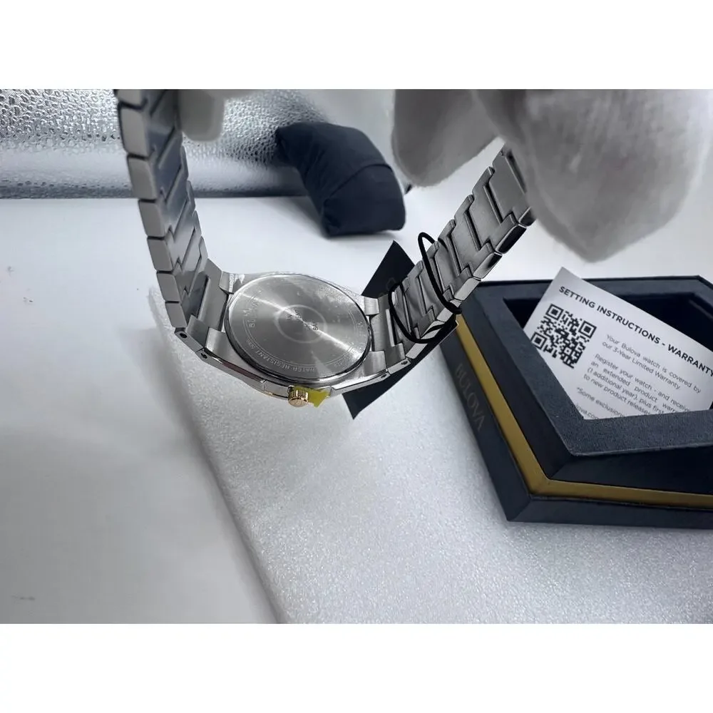 Bulova Classic Two-Tone Stainless Steel Quartz Men's Watch 98B424 MSRP $399